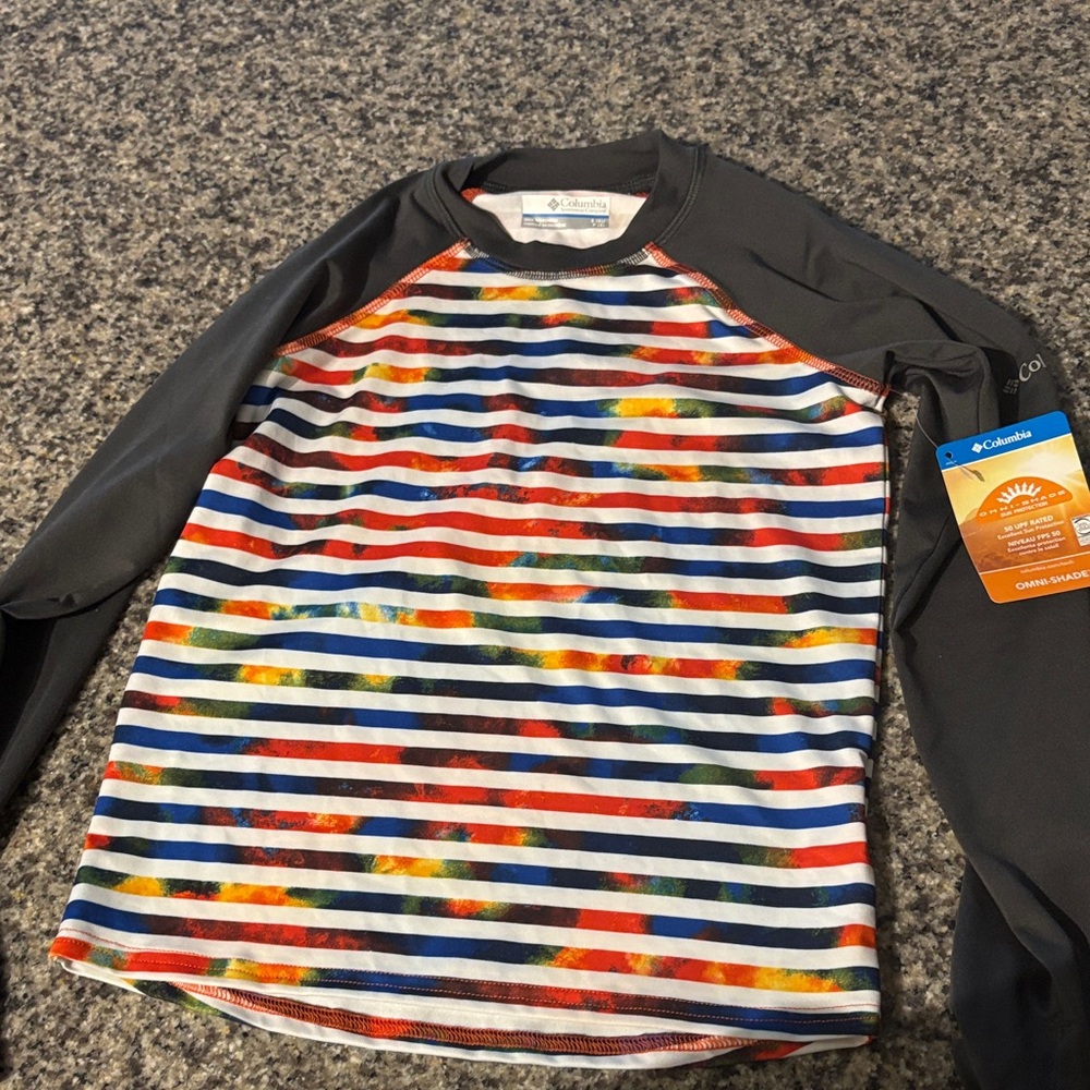 Columbia Multicolor Striped Raglan Shirt
